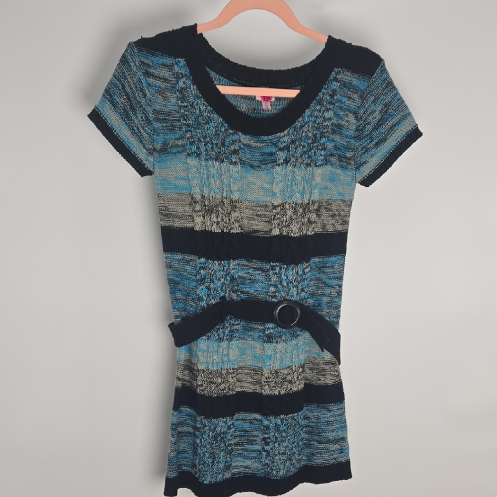 CHERRY STYX XS-M SWEATER DRESS BELT XTRA STRETCH KNIT 80-90s INSTANT Vibe BANGER - Picture 8 of 12